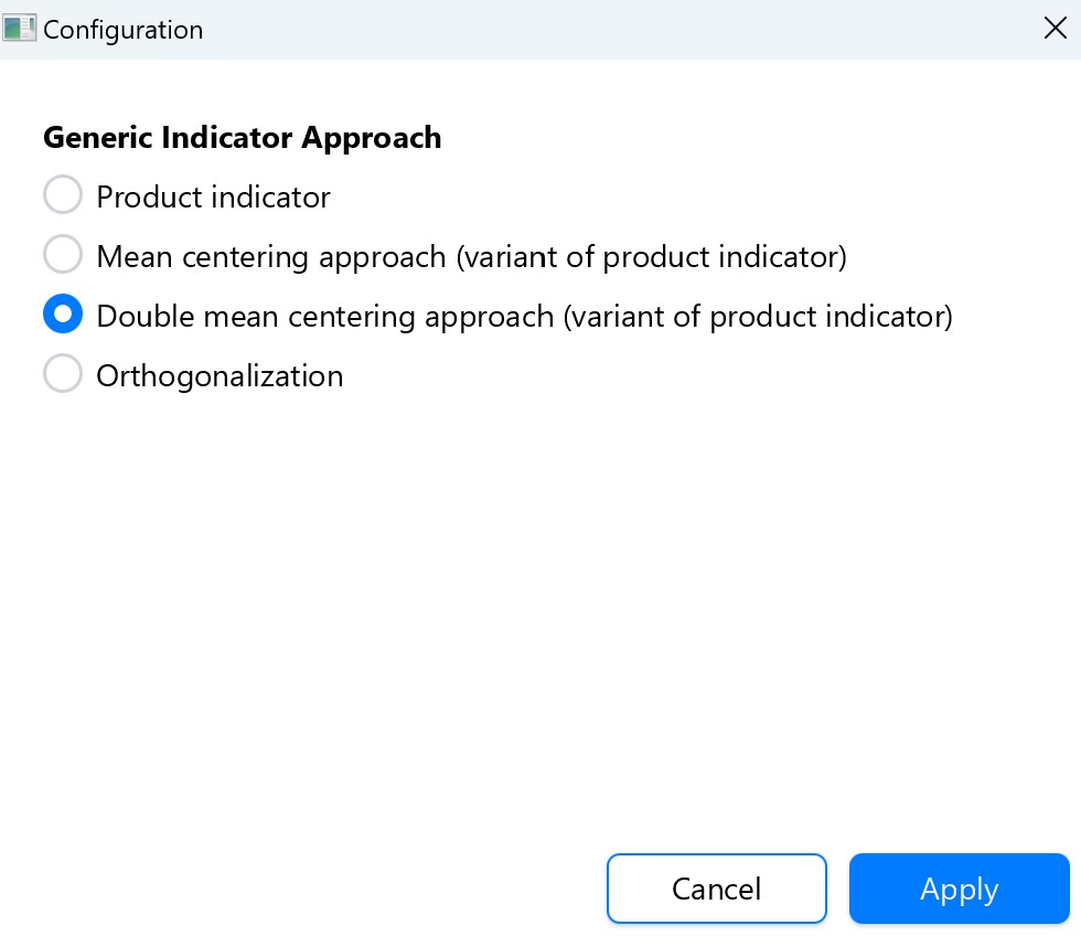 CB-SEM Options to Create an Interaction Term CB-SEM Options to Create an Interaction Term