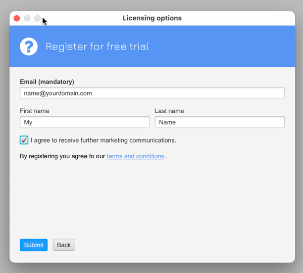 Trial registration in SmartPLS 4