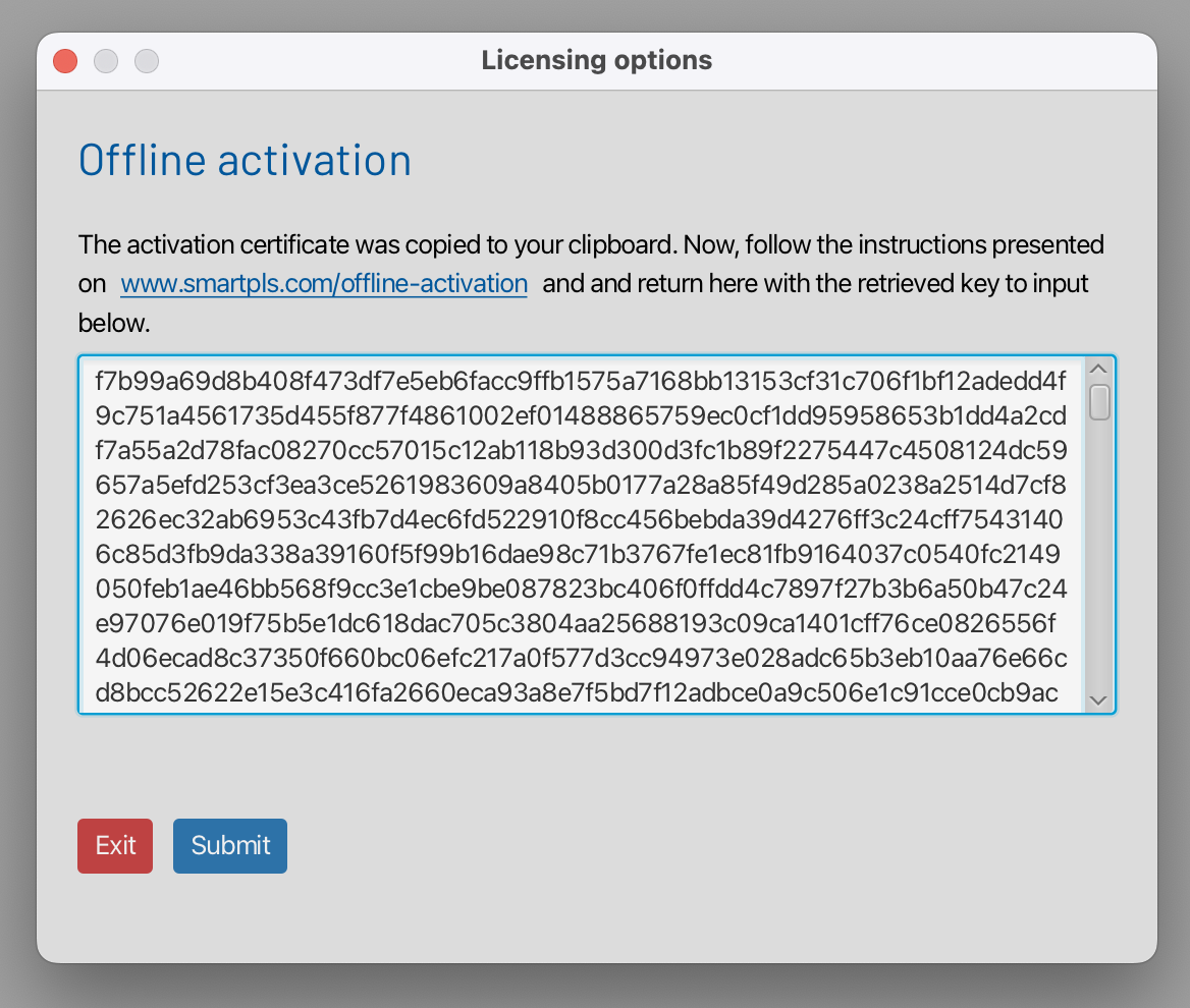 Offline activation step 5